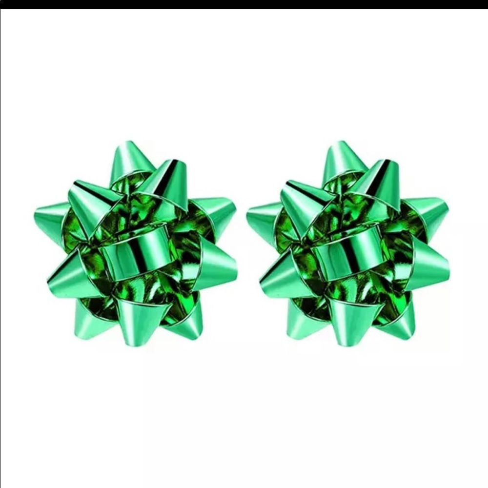 Brand New Christmas Bow Stud Earrings - Picture 2 of 5